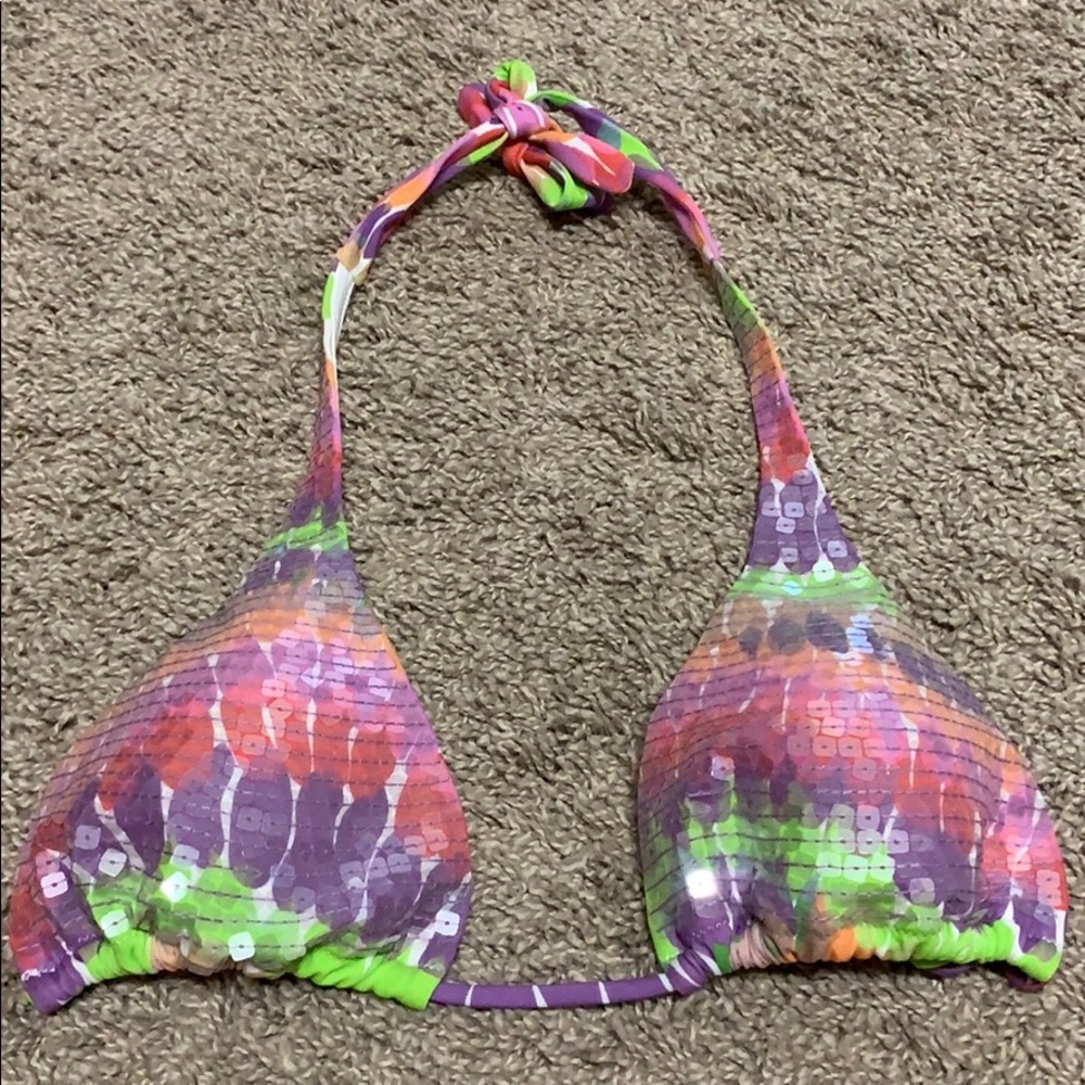 Victoria’s Secret Sequins Bikini Top Large